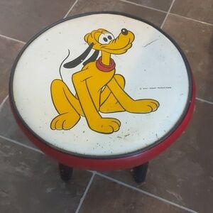 Vintage Pluto stool. Disney/ Mickey Mouse Clubhouse 11"x13"